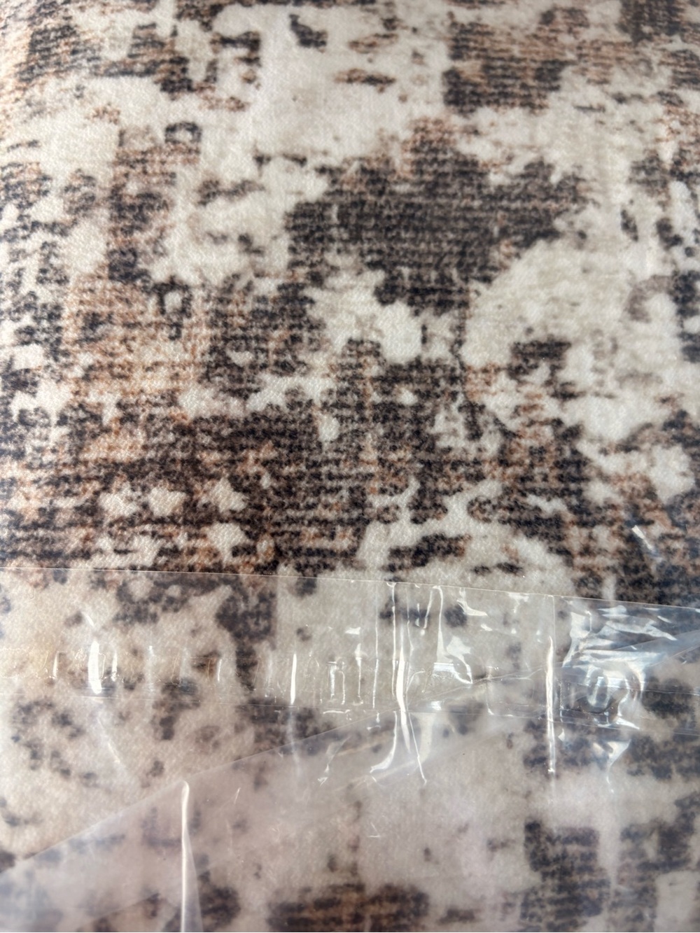 Abstract Brown 4x6 Washable Area Rug - Picture 3 of 3
